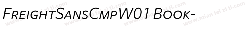 FreightSansCmpW01 Book字体转换